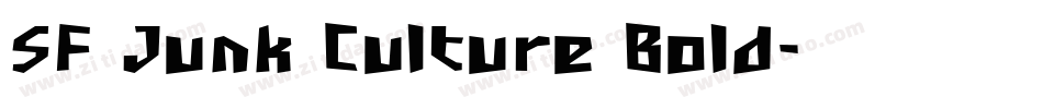 SF Junk Culture Bold字体转换